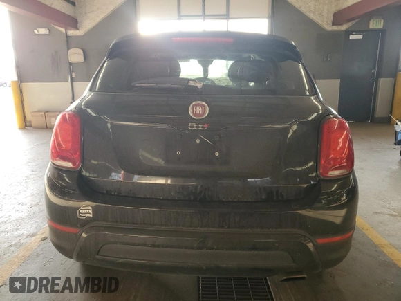 2017 FIAT 500X Urbana Edition with VIN ZFBCFXCB8HP611806, listed as a Copart auction lot 82970814 with 99,225 mi miles and Salvage title. Bid and sale history available at DreamBid. Image 6.