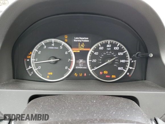 2017 Acura RDX w/Technology Pkg with VIN 5J8TB4H58HL016182, listed as a Copart auction lot 47337224 with 24,454 mi miles. Bid and sale history available at carsss.com. Image 9.