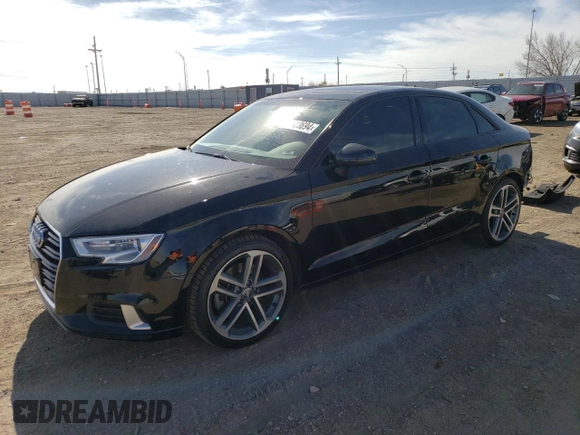 2017 Audi A3 Sedan Premium with VIN WAUB8GFF3H1037486, listed as a Copart auction lot 49623694 with 54,201 mi miles. Bid and sale history available at carsss.com. Image 1.