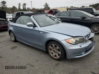 2011 BMW 1 Series 128i with VIN WBAUN1C59BVH82496, listed as a Copart auction lot 83407084 with 123,160 mi miles and Salvage Title. Bid and sale history available at carsss.com. Image 4.