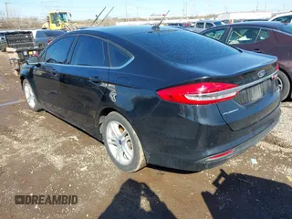 2018 Ford Fusion SE with VIN 3FA6P0HD8JR201925, listed as a IAAI auction lot 41828166 with 144,385 mi miles. Bid and sale history available at carsss.com. Image 3.