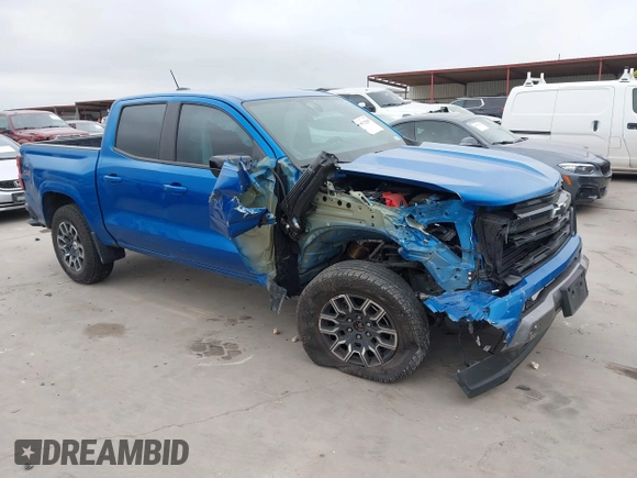 2023 Chevrolet Colorado 4WD Z71 with VIN 1GCPTDEK5P1132246, listed as a IAAI auction lot 41725699 with 24,874 mi miles and . Bid and sale history available at DreamBid. Image 1.