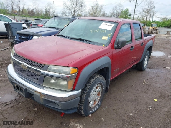 2005 Chevrolet Colorado 1SF LS Z71 with VIN 1GCDT136858133709, listed as a IAAI auction lot 42083101 with 209,919 mi miles. Bid and sale history available at carsss.com. Image 2.
