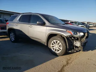 2021 Chevrolet Traverse LT Cloth with VIN 1GNEVGKW7MJ143584, listed as a Copart auction lot 46053565 with 98,066 mi miles and Salvage Title. Bid and sale history available at carsss.com. Image 4.