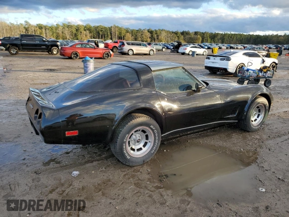 1981 Chevrolet Corvette with VIN 1G1AY8760B5101124, listed as a Copart auction lot 87115654 with 55,201 mi miles and Clean Title. Bid and sale history available at carsss.com. Image 3.