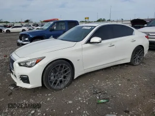 2015 Infiniti Q50 Premium with VIN JN1BV7AR7FM395461, listed as a Copart auction lot 54171415 with 82,121 mi miles and Salvage title. Bid and sale history available at DreamBid. Image 1.