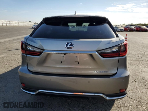 2020 Lexus RX with VIN 2T2AGMDA1LC045514, listed as a Copart auction lot 78951724 with 41,646 mi miles and Salvage Title. Bid and sale history available at carsss.com. Image 6.