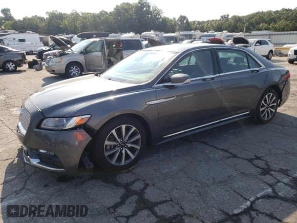 2020 Lincoln Continental Standard with VIN 1LN6L9PK9L5602959, listed as a Copart auction lot 65956554 with 66,608 mi miles and Salvage Title. Bid and sale history available at carsss.com. Image 1.