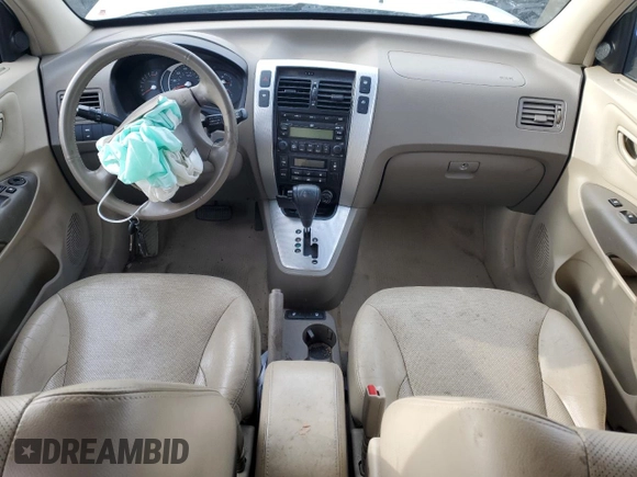 2007 Hyundai Tucson SE with VIN KM8JN12D77U541198, listed as a Copart auction lot 50425615 with 76,863 mi miles and Salvage Title. Bid and sale history available at carsss.com. Image 8.