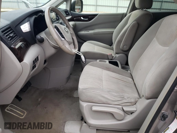 2012 Nissan Quest LE z VIN JN8AE2KP1C9042628, wystawiony jako Copart lot #43544105 z przebiegiem 169 701 mil mil oraz Czysty tytuł • Clean title. Historia ofert i sprzedaży dostępna na DreamBid. Obrazek 7.