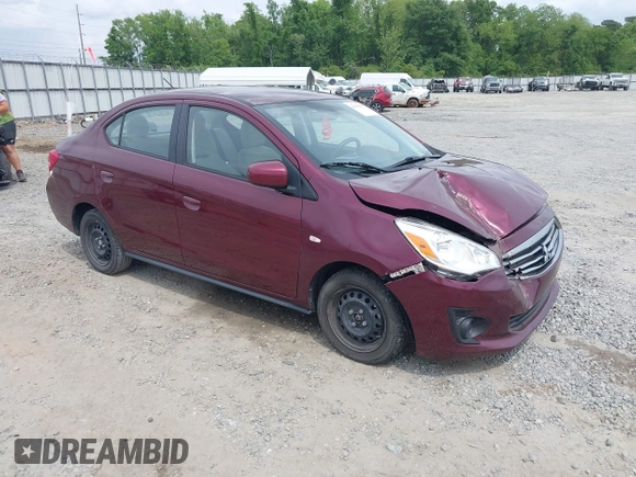 2019 Mitsubishi Mirage ES z VIN ML32F3FJ1KHF07055, wystawiony jako IAAI lot #42103476 z przebiegiem 104 032 mil mil oraz . Historia ofert i sprzedaży dostępna na DreamBid. Obrazek 1.