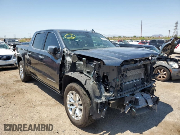 2021 GMC Sierra 1500 Limited SLT with VIN 1GTU9DET3MZ258631, listed as a Copart auction lot 62086594 with 59,139 mi miles and Salvage Title. Bid and sale history available at carsss.com. Image 4.