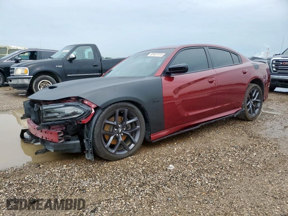 2021 Dodge Charger R/T with VIN 2C3CDXCT6MH504218, listed as a Copart auction lot 60407915 with 67,596 mi miles and Salvage title. Bid and sale history available at DreamBid. Image 1.