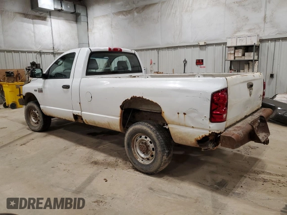 2007 Dodge Ram 2500 ST with VIN 3D7KS26D77G791423, listed as a Copart auction lot 51070605 with 195,997 mi miles and Clean Title. Bid and sale history available at carsss.com. Image 2.