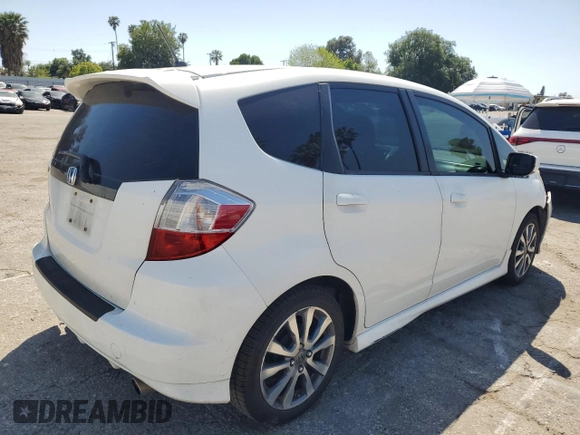 2013 Honda Fit Sport with VIN JHMGE8H53DC068018, listed as a Copart auction lot 52614455 with 153,177 mi miles and Salvage Title. Bid and sale history available at carsss.com. Image 3.