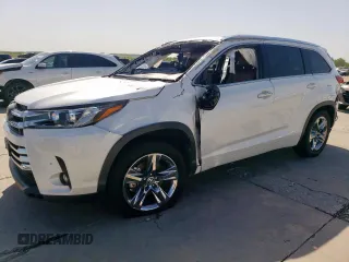 2019 Toyota Highlander Limited z VIN 5TDYZRFH5KS302975, wystawiony jako Copart lot #52735075 z przebiegiem 81 549 mil mil oraz Szkoda całkowita • Salvage title. Historia ofert i sprzedaży dostępna na DreamBid. Obrazek 1.