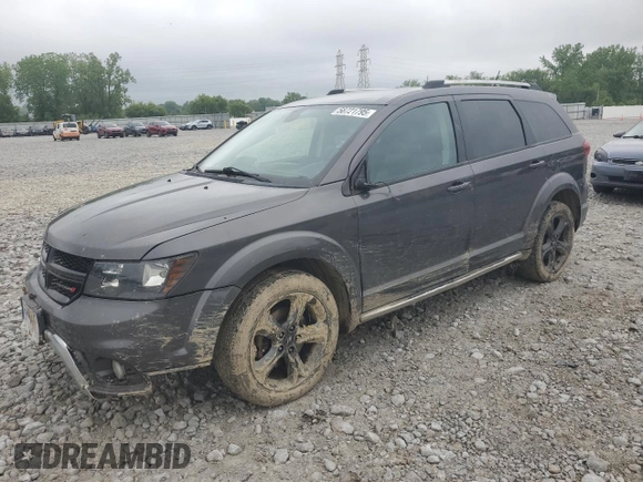 2018 Dodge Journey Crossroad z VIN 3C4PDDGG6JT387266, wystawiony jako Copart lot #58721795 z przebiegiem 122 002 mil mil oraz Szkoda całkowita • Salvage title. Historia ofert i sprzedaży dostępna na DreamBid. Obrazek 1.