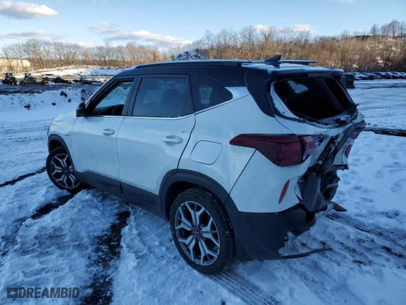 2021 Kia Seltos S with VIN KNDEUCA2XM7096969, listed as a Copart auction lot 44147315 with NaN miles and Salvage Title. Bid and sale history available at carsss.com. Image 2.