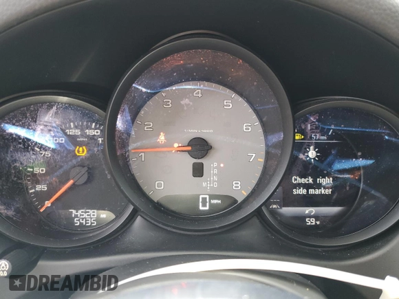 2017 Porsche Macan S with VIN WP1AB2A56HLB17109, listed as a Copart auction lot 55471415 with 74,528 mi miles and Clean Title. Bid and sale history available at DreamBid. Image 9.