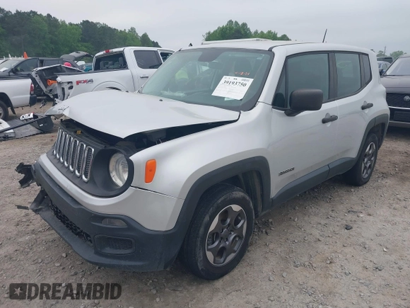 2015 Jeep Renegade Sport with VIN ZACCJBAT4FPB29201, listed as a IAAI auction lot 39193750 with 116,799 mi miles and . Bid and sale history available at DreamBid. Image 22.