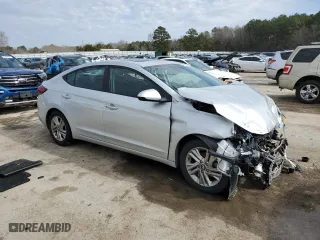 2020 Hyundai Elantra Value Edition with VIN 5NPD84LF8LH527227, listed as a Copart auction lot 45335055 with 81,400 mi miles and Salvage Title. Bid and sale history available at carsss.com. Image 4.