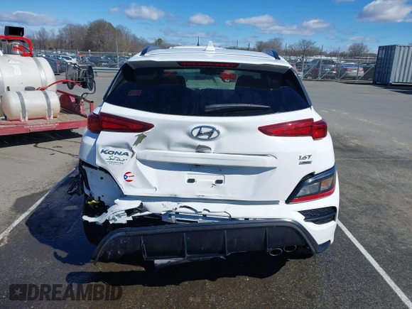 2023 Hyundai Kona N Line with VIN KM8K3CA34PU980566, listed as a IAAI auction lot 41745359 with 45,951 mi miles. Bid and sale history available at carsss.com. Image 16.