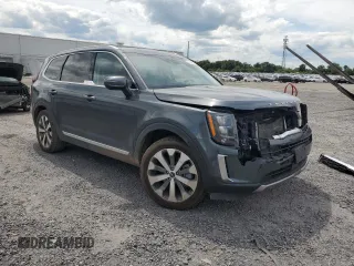 2022 Kia Telluride EX with VIN 5XYP3DHC9NG313013, listed as a Copart auction lot 55946615 with 58,276 mi miles and Salvage title. Bid and sale history available at DreamBid. Image 4.