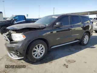 2015 Dodge Durango SXT with VIN 1C4RDHAG2FC931046, listed as a Copart auction lot 52409775 with 164,509 mi miles and Salvage title. Bid and sale history available at DreamBid. Image 1.
