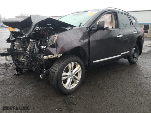 2012 Nissan Rogue SV with VIN JN8AS5MV2CW360622, listed as a Copart auction lot 51335165 with 0 mi miles and Salvage Title. Bid and sale history available at carsss.com. Image 1.