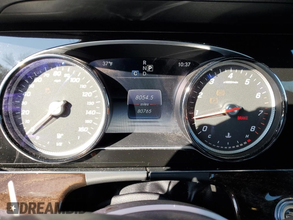 2017 Mercedes-Benz E-Class E 300 Luxury with VIN WDDZF4KB7HA023041, listed as a Copart auction lot 37841253 with 80,765 mi miles. Bid and sale history available at carsss.com. Image 9.