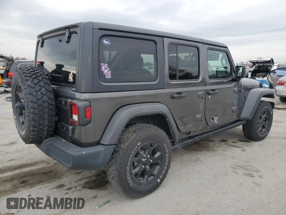2021 Jeep Wrangler Unlimited 80th Anniversary z VIN 1C4HJXDG9MW790627, wystawiony jako Copart lot #82478604 z przebiegiem 29 928 mil mil oraz Szkoda całkowita • Salvage title. Historia ofert i sprzedaży dostępna na DreamBid. Obrazek 3.