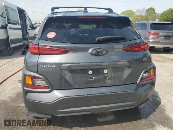 2020 Hyundai Kona SEL Plus with VIN KM8K62AA5LU525462, listed as a Copart auction lot 53522145 with 49,233 mi miles and Salvage Title. Bid and sale history available at carsss.com. Image 6.