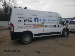 2024 Ram ProMaster Cargo Tradesman with VIN 3C6LRVDG7RE106609, listed as a Copart auction lot 47199625 with 20,792 mi miles and Salvage Title. Bid and sale history available at DreamBid. Image 3.