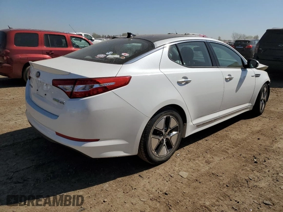 2013 Kia Optima Hybrid EX with VIN KNAGM4AD6D5039886, listed as a Copart auction lot 52507824 with 120,135 mi miles and Salvage Title. Bid and sale history available at carsss.com. Image 3.