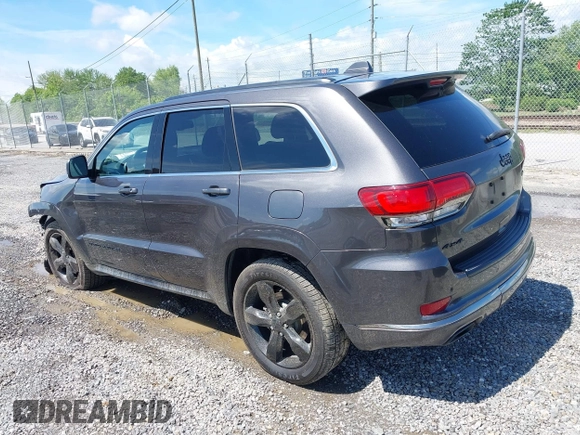 2016 Jeep Grand Cherokee Overland with VIN 1C4RJFCG6GC417485, listed as a IAAI auction lot 42210973 with 115,612 mi miles and . Bid and sale history available at DreamBid. Image 3.