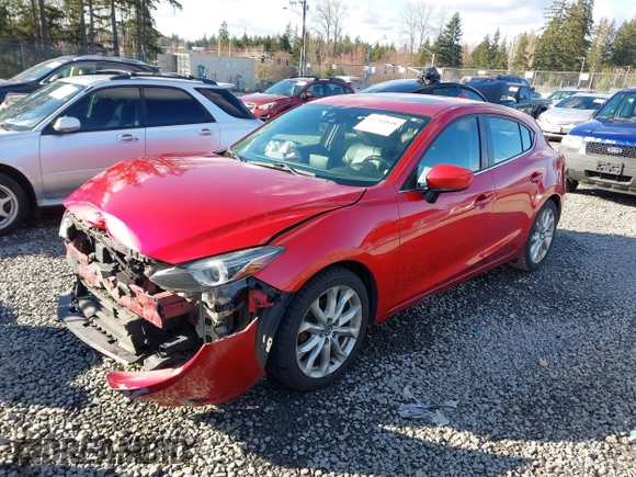 2015 Mazda 3 S Grand Touring with VIN JM1BM1M34F1224608, listed as a IAAI auction lot 41744848 with 154,695 mi miles and . Bid and sale history available at DreamBid. Image 17.