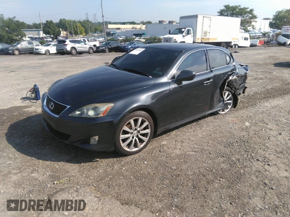 2007 Lexus IS 250 with VIN JTHCK262175011788, listed as a IAAI auction lot 39887880 with 210,537 mi miles. Bid and sale history available at carsss.com. Image 2.