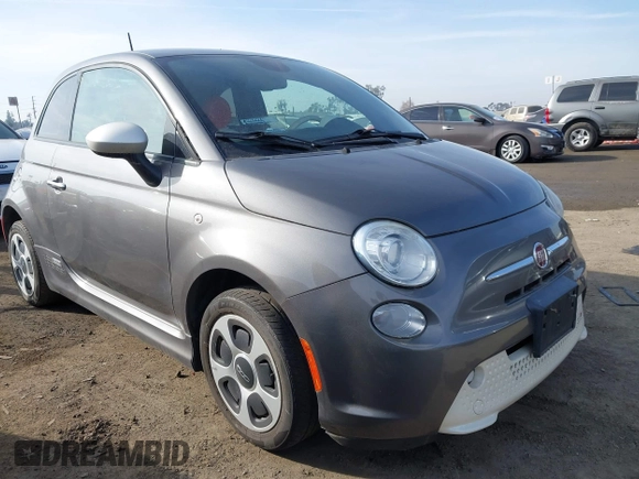 2013 FIAT 500e with VIN 3C3CFFGE6DT727575, listed as a IAAI auction lot 41613686 with 86,912 mi miles. Bid and sale history available at carsss.com. Image 1.