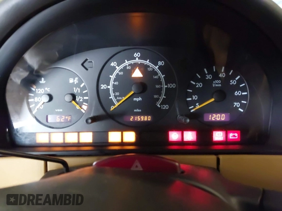 1998 Mercedes-Benz M 320/430/500 with VIN 4JGAB54EXWA007828, listed as a IAAI auction lot 42490411 with 215,980 mi miles and . Bid and sale history available at DreamBid. Image 7.