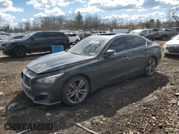 2021 Infiniti Q50 Signature Edition с VIN JN1EV7CR8MM755277, выставлен на аукционе Copart как лот 44568045 с пробегом 35 099 миль миль и Списание • Salvage title. История ставок и продаж доступна на DreamBid. Изображение 1.