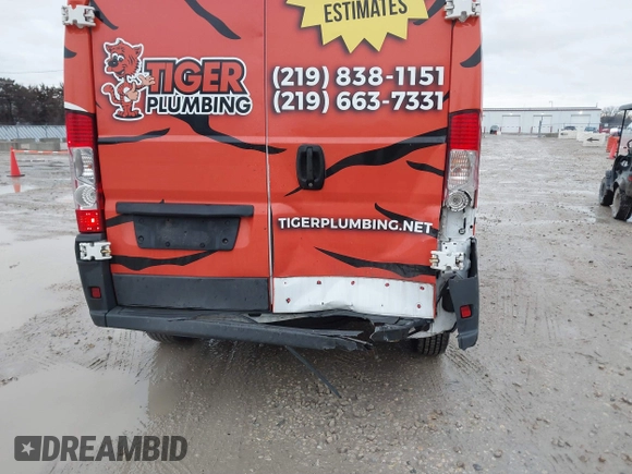 2017 Ram ProMaster Cargo with VIN 3C6TRVDG1HE509385, listed as a IAAI auction lot 41479512 with 134,770 mi miles and . Bid and sale history available at carsss.com. Image 6.