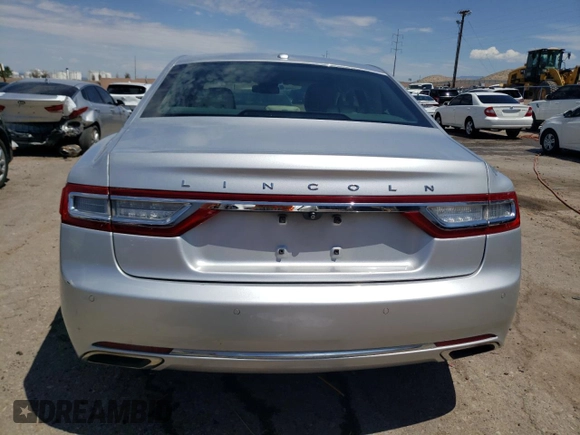 2017 Lincoln Continental Premiere with VIN 1LN6L9VK2H5631570, listed as a Copart auction lot 65151824 with 0 mi miles and Salvage Title. Bid and sale history available at carsss.com. Image 6.