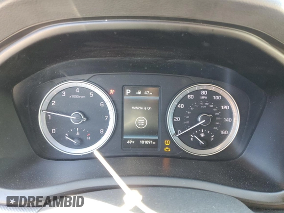 2019 Hyundai Sonata SEL with VIN 5NPE34AF4KH749655, listed as a Copart auction lot 47893025 with 101,091 mi miles and Salvage Title. Bid and sale history available at DreamBid. Image 9.