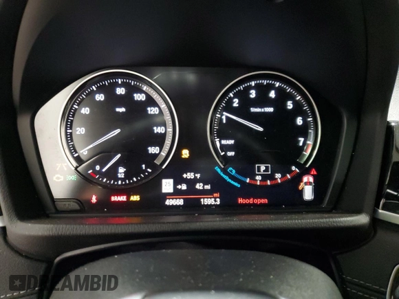 2021 BMW X1 xDrive28i with VIN WBXJG9C06M5S53321, listed as a Copart auction lot 57621945 with 49,668 mi miles and Clean title. Bid and sale history available at DreamBid. Image 9.