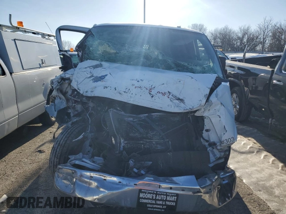 2014 Chevrolet Express Cargo Van with VIN 1GCWGFCB9E1137591, listed as a Copart auction lot 85784424 with 0 mi miles and Salvage Title. Bid and sale history available at carsss.com. Image 5.