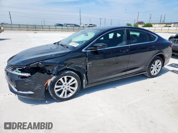 2015 Chrysler 200 Limited with VIN 1C3CCCAB0FN680374, listed as a Copart auction lot 60542615 with 241,857 mi miles and Salvage title. Bid and sale history available at DreamBid. Image 1.