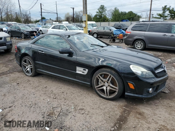 2009 Mercedes-Benz SL 55/63 AMG with VIN WDBSK70F79F157839, listed as a Copart auction lot 52350295 with 79,670 mi miles and Salvage title. Bid and sale history available at DreamBid. Image 4.