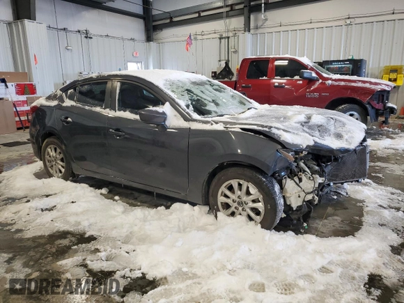 2015 Mazda 3 i Grand Touring with VIN 3MZBM1W70FM232088, listed as a Copart auction lot 87324124 with 93,766 mi miles and Salvage Title. Bid and sale history available at DreamBid. Image 4.