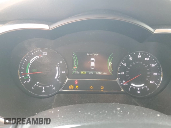 2013 Kia Optima Hybrid LX with VIN KNAGM4AD4D5055441, listed as a Copart auction lot 75596124 with 129,091 mi miles and Salvage Title. Bid and sale history available at carsss.com. Image 9.