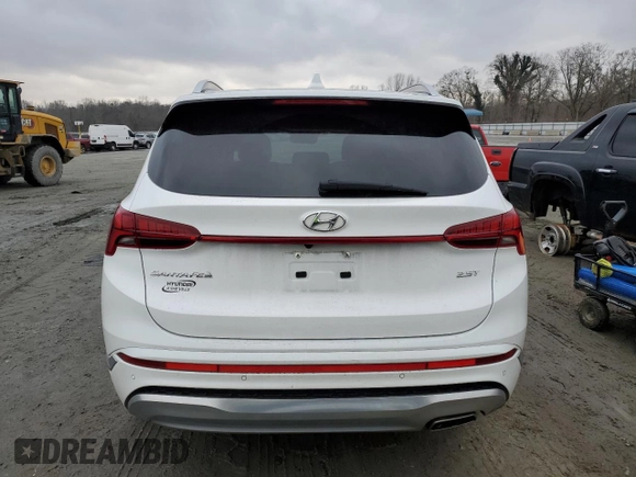 2022 Hyundai Santa Fe Calligraphy with VIN 5NMS54AL8NH394073, listed as a Copart auction lot 42601245 with 26,207 mi miles and Salvage Title. Bid and sale history available at carsss.com. Image 6.
